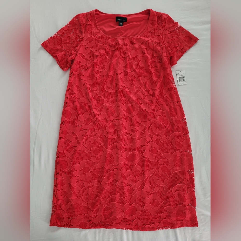 NWT Lace Red Dress 14W